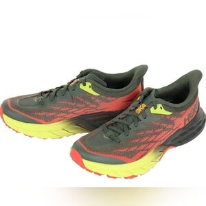 Hoka One One Men’s Speedgoat 5 Thyme/Fiesta Trail.New Not Original Box Size 9